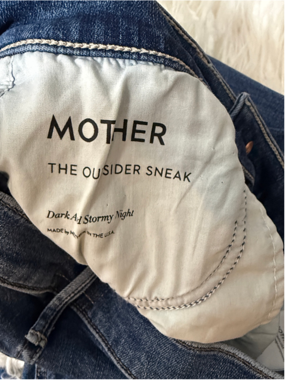 Mother The Outsider Sneak straight leg jeans size 25 - Picture 7 of 9
